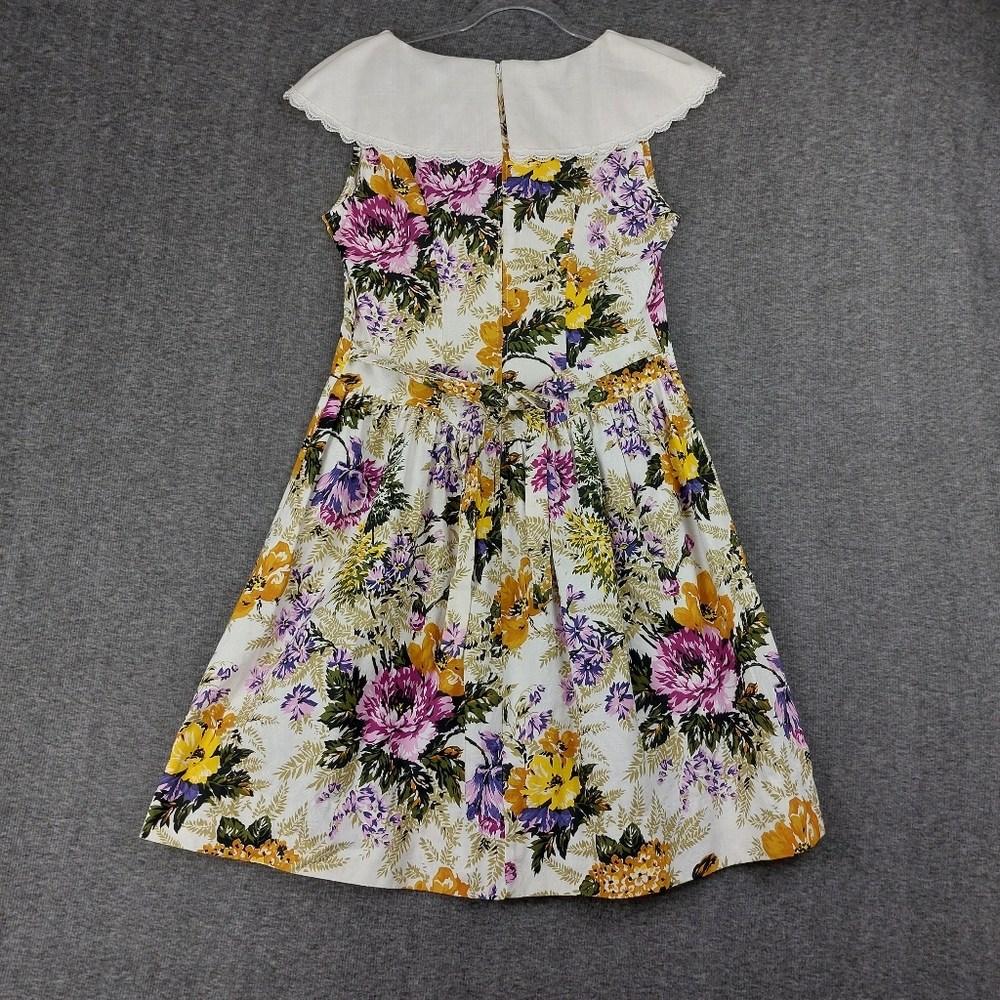 COUNTRY ROMACE WOMENS VINTAGE 80S 90S FLORAL COTTAGECORE FEMININE DRESS SIZE 12P - Picture 9 of 11